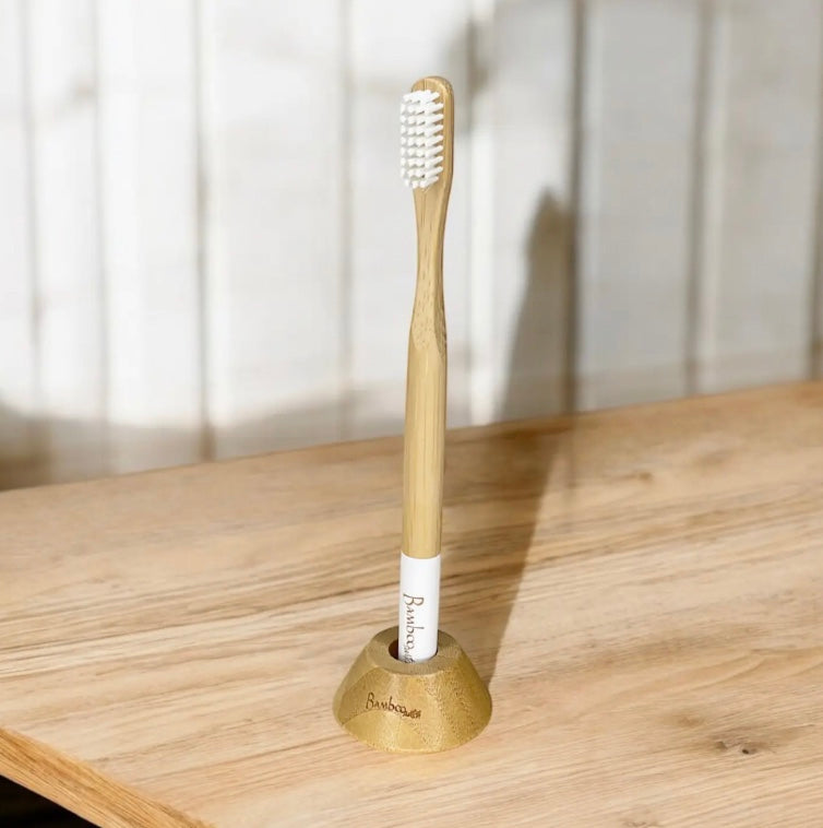 Bamboo Toothbrush Stand