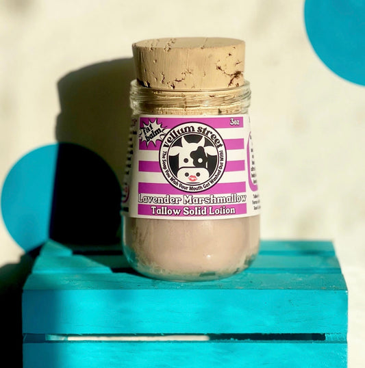 3oz Tallow & Beeswax Balms, Lavender Marshmallow