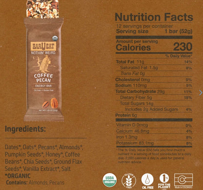 Bar U Eat - Coffee Pecan