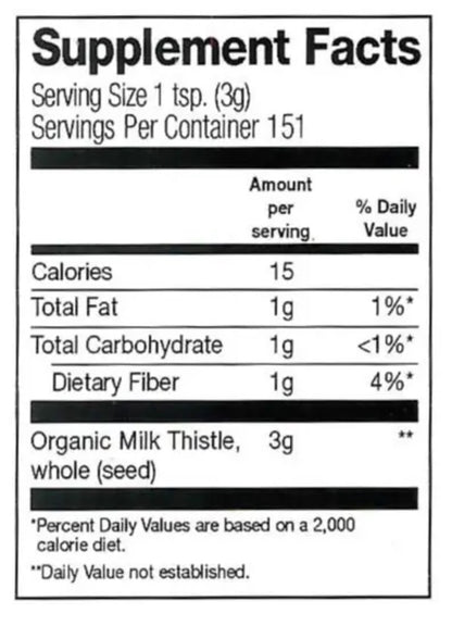 Milk Thistle Seed Whole, Organic (303)