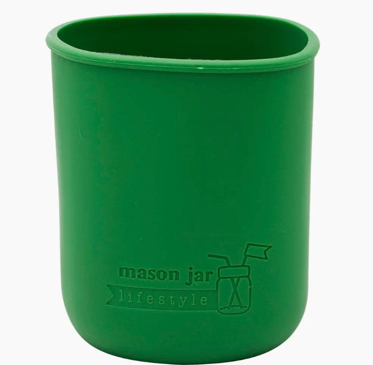 Silicone Sleeve for Wide Mouth Pint 16oz Mason Jars
