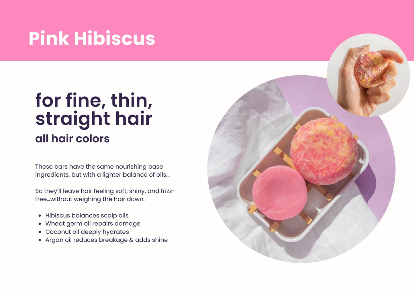 Pink Hibiscus, Conditioner Bar