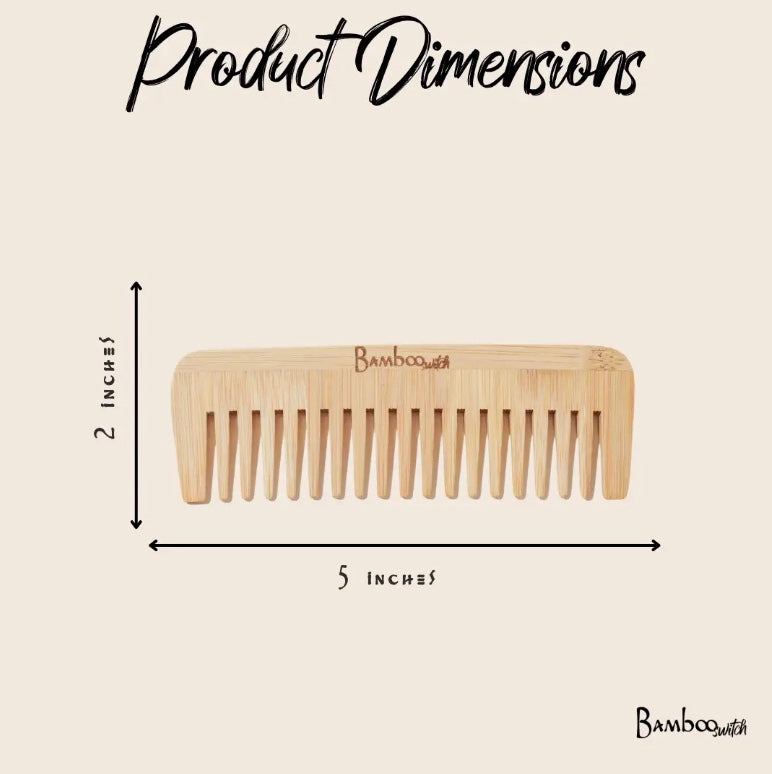 Bamboo Wide Mouth Comb