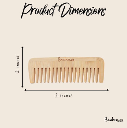 Bamboo Wide Mouth Comb