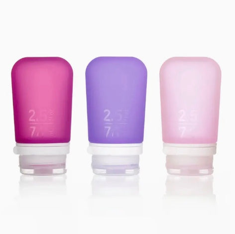 GoToob+ 3-Pack Refillable Silicone Travel Bottles - Medium
