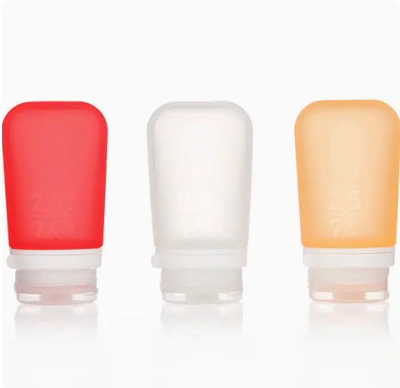 GoToob+ 3-Pack Refillable Silicone Travel Bottles - Medium
