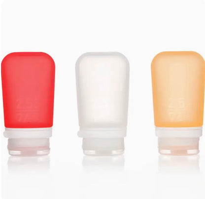 GoToob+ 3-Pack Refillable Silicone Travel Bottles - Medium