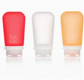 GoToob+ 3-Pack Refillable Silicone Travel Bottles - Large
