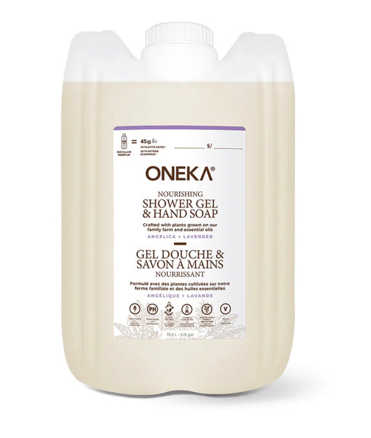 Oneka Hand and Body Wash, Angelica & Lavender (553)