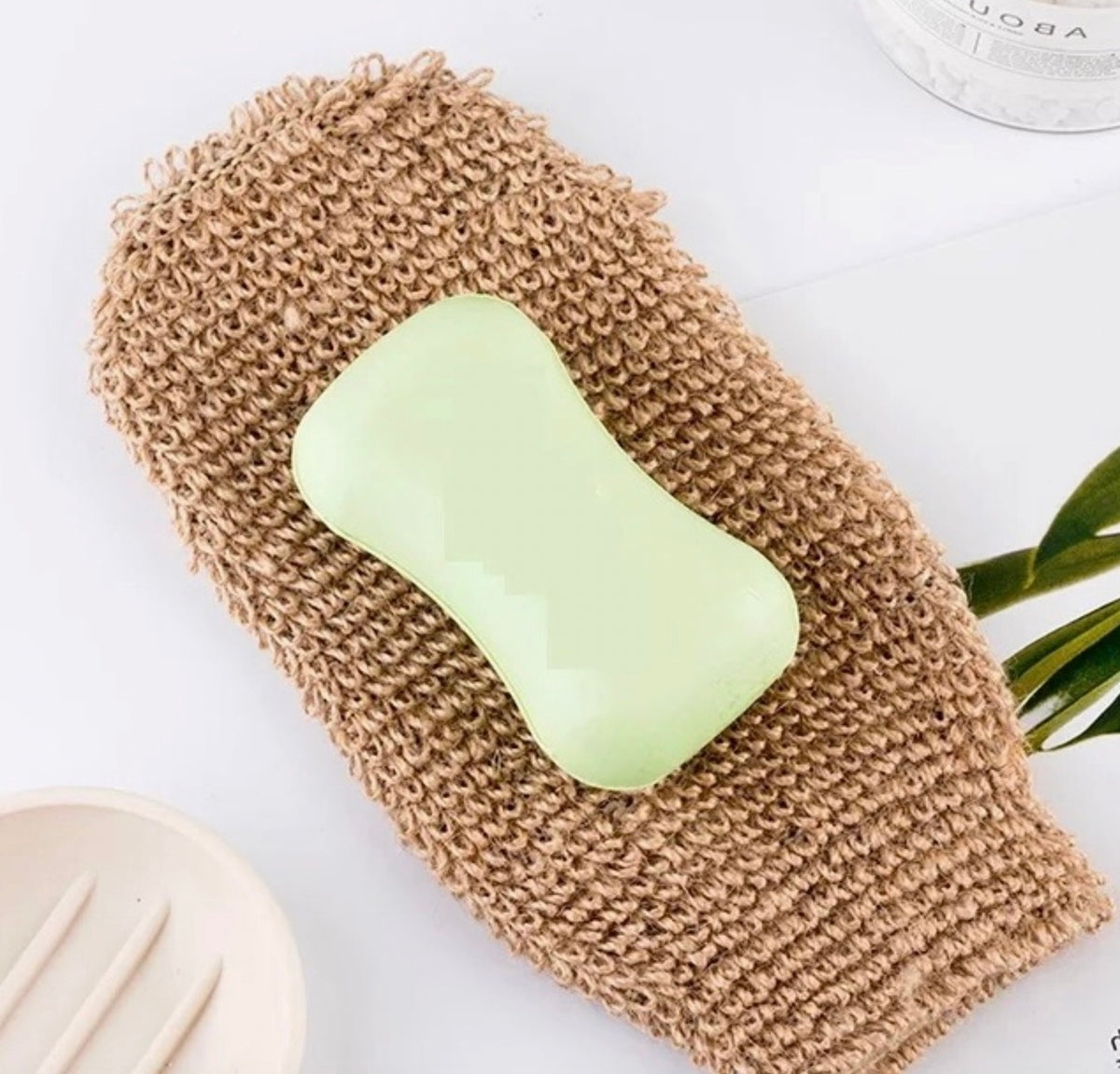 Bath Hemp Fiber Body Exfoliating Scrubber