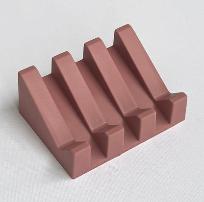 Silicone Self-Draining Angled Soap Dish