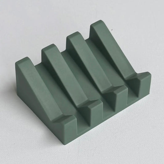 Silicone Self-Draining Angled Soap Dish