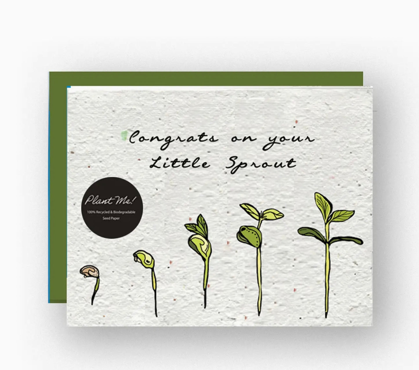 Wildflower Seed Paper Card, Sprouting Joy: Baby