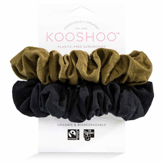 Scrunchie, Plastic Free, Black Olive