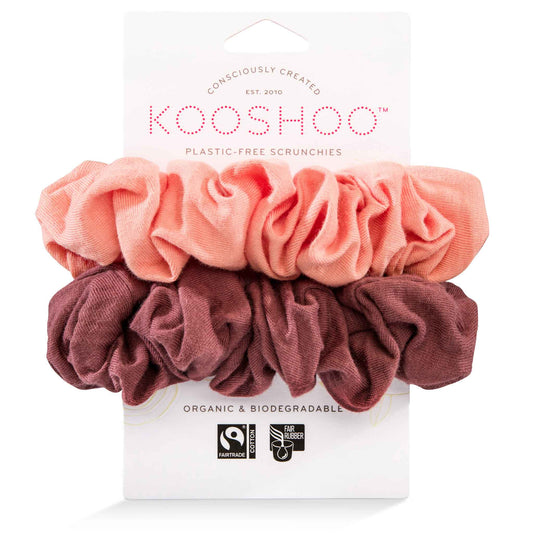 Scrunchie, Plastic Free, Coral Rose