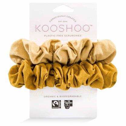 Scrunchie, Plastic Free, Gold Sand