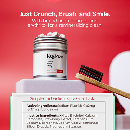 Fluoride Toothpaste Tablets | Strawberry | Tin