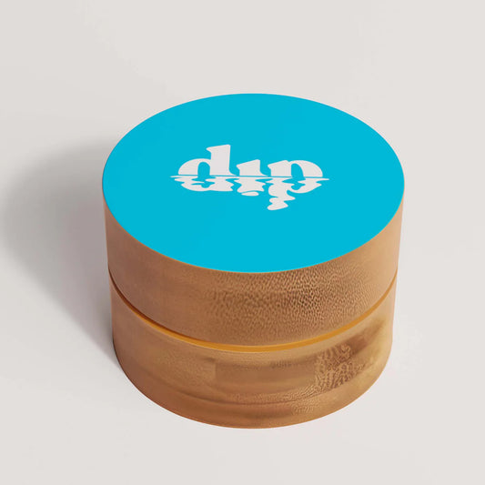 Blue Mini Bamboo Travel Case w/ Coaster