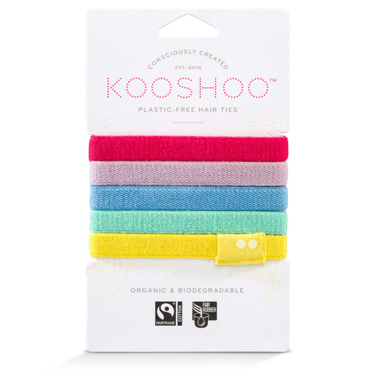 Hair Ties, Plastic-Free, Rainbow