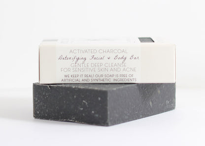 Activated Charcoal Bar Soap - Detoxifying & Deep Cleansing Bar