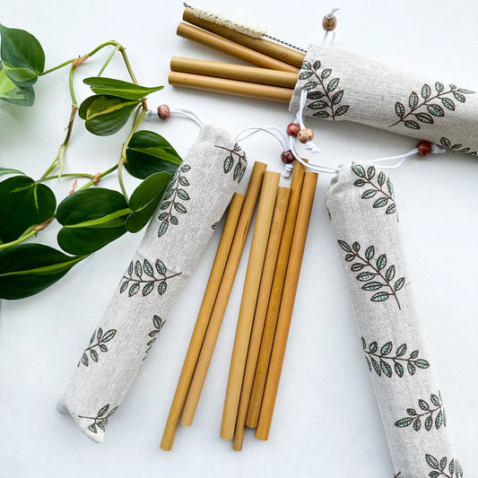 Reusable Bamboo Drinking Straw